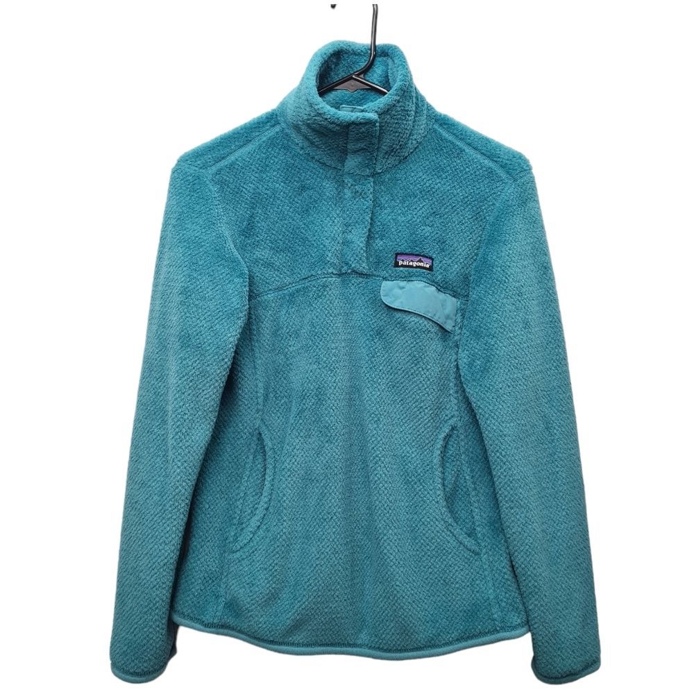 Patagonia Re-tool Snap-T Fleece Pullover Teal Green Women's Size S